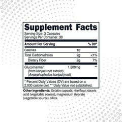 Type Zero Clean Glucomannan Konjac Root Extract (90 Capsules, 30 Servings)