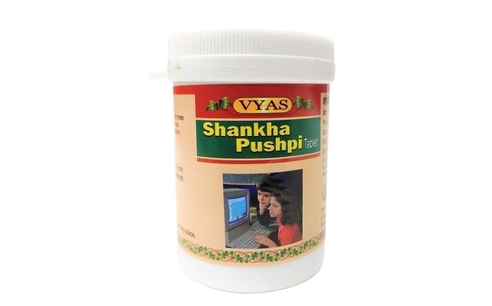 Vyas Shankha Pushpi 100 Tablets | Pack of 1+ Free Shiiping
