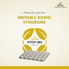Charak STOP-IBS (90 Tablets) Herbal, Helps Manage Irritable Bowel Syndrome F/S.