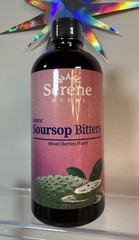 Serene Herbs Exotic Soursop Bitters – 16 fl oz – Mixed Berries Flavor – EXP 2028