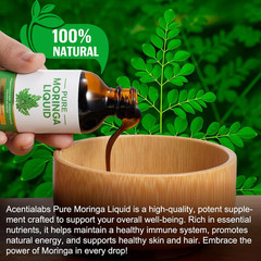 Pure Moringa Oleifera Liquid Drops for Energy,Organic Moringa Leaf Extract W….