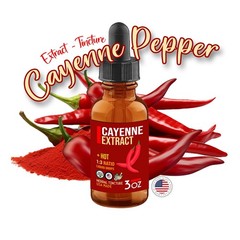 Cayenne Pepper Liquid Drops – Cayenne Extract / Tincture – DLX – USA