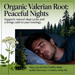 Valerian Root Sleep 120 Capsules Promote Muscle Relaxation Heart Health Mood