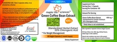 Green Coffee Bean Extract Capsules 55% Chlorogenic Acid Pure high quality CGA