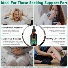 Soursop Bitters Liquid Drops 12-in-1 Complex – 2 Fl Oz | Enriched with Sea Moss