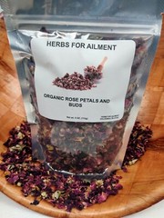 100%Natural Dried Red Rose Buds and Petals 2 oz FOOD GRADE/Tea Free shipping