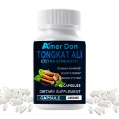 Tong-kat ALi Extract 200:1, Longjack, 3450mg Per Serving – 60 Veg Capsules