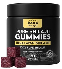 Pure Himalayan Shilajit Gummies for Men, Gummies 85+ Trace Minerals & Fulvic Aci