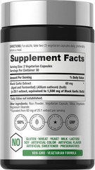 Horbäach Aged Garlic Extract Capsules 1500mg | 60 Count | Fermented Supplement