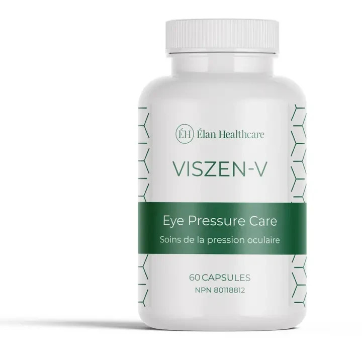 Elan Healthcare Viszen-V, Eye Pressure Care- 60 Capsules – Exp 03/2028