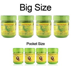 Traditional Thai Herbal Inhaler/ Big Size / Best Value Set 4 Big+4 Pocket Size