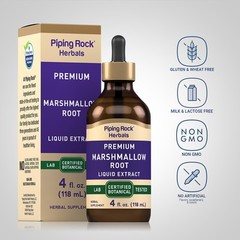Piping Rock Marshmallow Root Tincture | 4 Fl Oz | Liquid Extract | Alcohol Free,