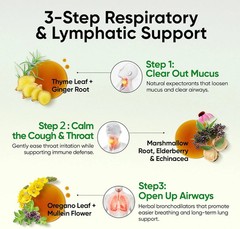 Fidus Mullein Drops 7-Herb Lung & Lymphatic Support Respiratory Detox 4 Fl Oz