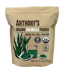 Organic Chlorella Powder 8 oz USDA Certified Non GMO Gluten Free Vegan Broken