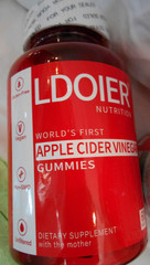 2 PACK Ldoier Organic Apple Cider Vinegar Gummies 60 Count Exp 27 Vegan GlutenFr