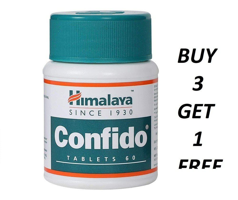 Himalaya Confido 60 Tablets Pack Free Worldwide Shipping BUY 3 GET 1 FREE