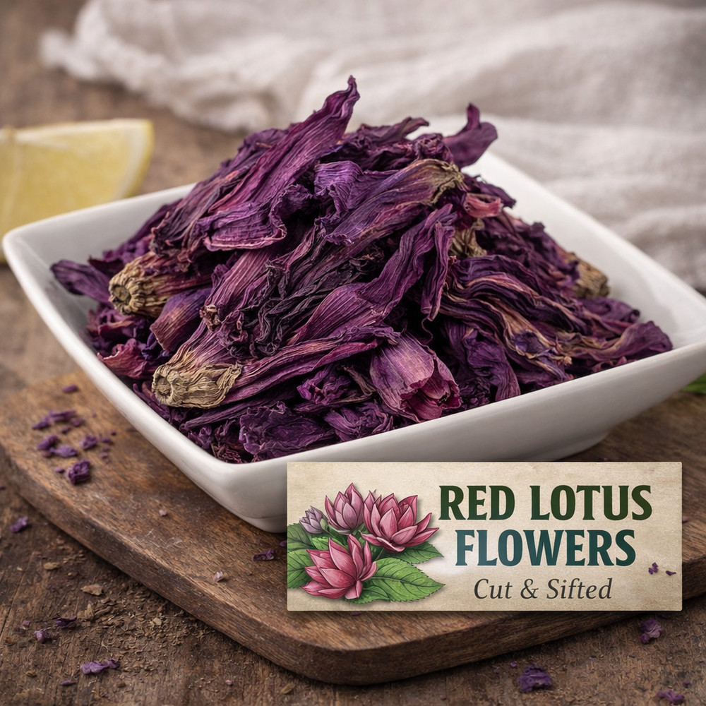 Red Lotus Flowers Petals C/S (Nymphaea rubra) – Premium Dried Botanical – Herbal