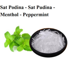 100% Pure Natural MENTHOL /SAT PEPPERMINT Crystals Pudina Sat Mint – FS