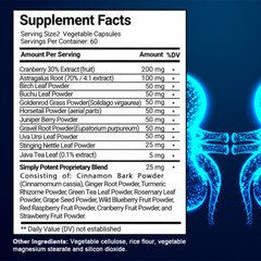 Kidney Health – Contains Cranberry Extract, Kidney Cleansing And Detoxification