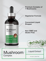 HorbaachMushroom Complex Liquid Extract 4 Oz, Tincture Drops 7 Premium Mushrooms