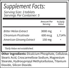 GSL SUGAR BALANCE SUPPLEMENT FOR HIGH GLUCOSE 15 TABLETS/BOX