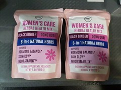 2 WOMEN’S Care Herbal Health Mix Black Ginger Dong QUAI 30 sachets Ea Exp 5/2026