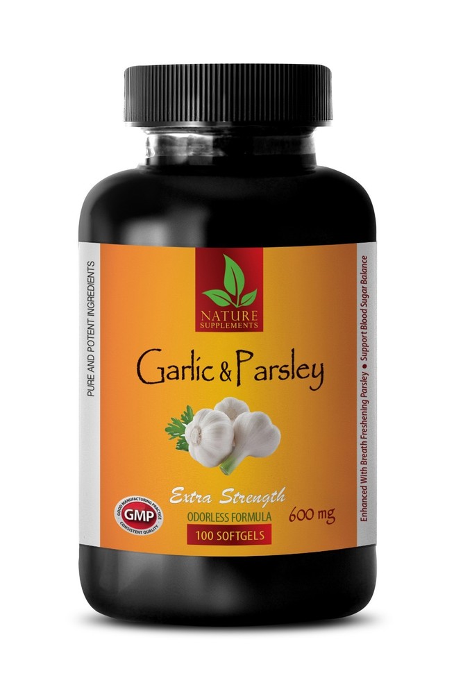 urinary tract infection – GARLIC & PARSLEY – pain relief pills – 100 Softgels