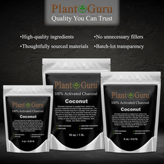 Activated Charcoal Powder 1 Lb. Coconut – Food Grade Kosher Non-Gmo – Teeth W…