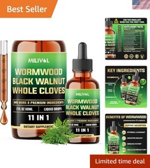 Wormwood Herbal Drops for Internal Cleansing & Cellular Protection – 60ml Bottle