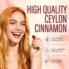 Ceylon Cinnamon Capsules, 𝟳𝟮𝟬𝟬𝙢𝙜 1 Count (Pack of 1)