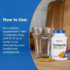 Nutricost Turmeric Curcumin with BioPerine and 95% 120 Count (Pack of 1)