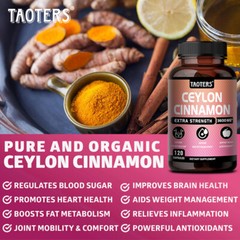 Ceylon Cinnamon Capsules – Maximum Blood Sugar Support,Promotes Heart Health