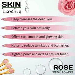 Organic Rose Petals Powder Dried Pure No Fillers A Plus Grade Face Mask