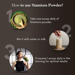 Organic Stamiora Powder 5.3oz – Energy Strength Stamina Ayurvedic Herbal Blend