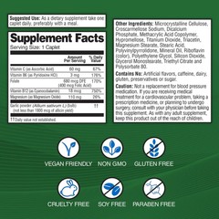 Garlique Garlic Extract Caplets Blood Pressure Support 60 Count Vegan