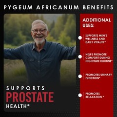 Pygeum Bark Extract ( 6.5 phytosterols ) 120 Capsules