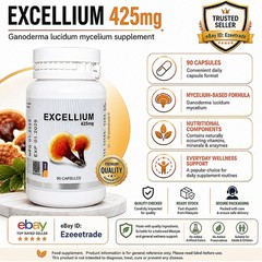 Gano Excel Excellium 90 Capsules Ganoderma Lingzhi Reishi Supplement Malaysia