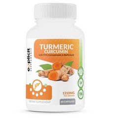 Natural Turmeric Curcumin Supplement (95%) 1300mg – Anti-Inflammatory – 60ct