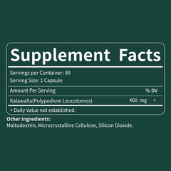 Kalawalla Root Capsules, Polypodium Leucotomos Extract Supplements Support Immun