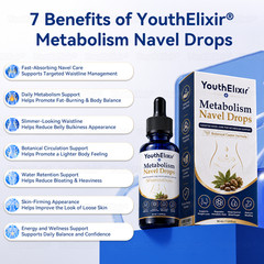 Natural Castor Navel Oil Drops Support Metabolism Liver Blood Sugar Health