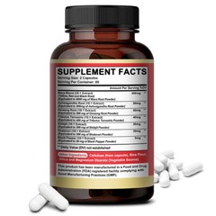Maca Root Capsules 8050mg |60/120 Pills | Red, Yellow,Black Maca Supplements USA