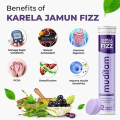 Muditam Ayurveda Jamun Fizz | Free Shipping | 60 Effervescent Tablet