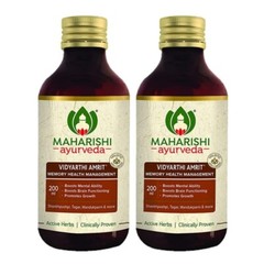 Maharishi Ayurveda Vidyarthi Amrit Syrup 200ml (Pack of 2) Herbal Memory Support