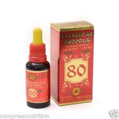 2 Bottles of Brazilian Green Propolis Extract Polenectar Wax Free 80 WF80 (30ml)