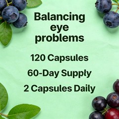 Bilberry Extract 6000 Mg 20:1 Concentrate 120 Capsules Per Bottle Supplement