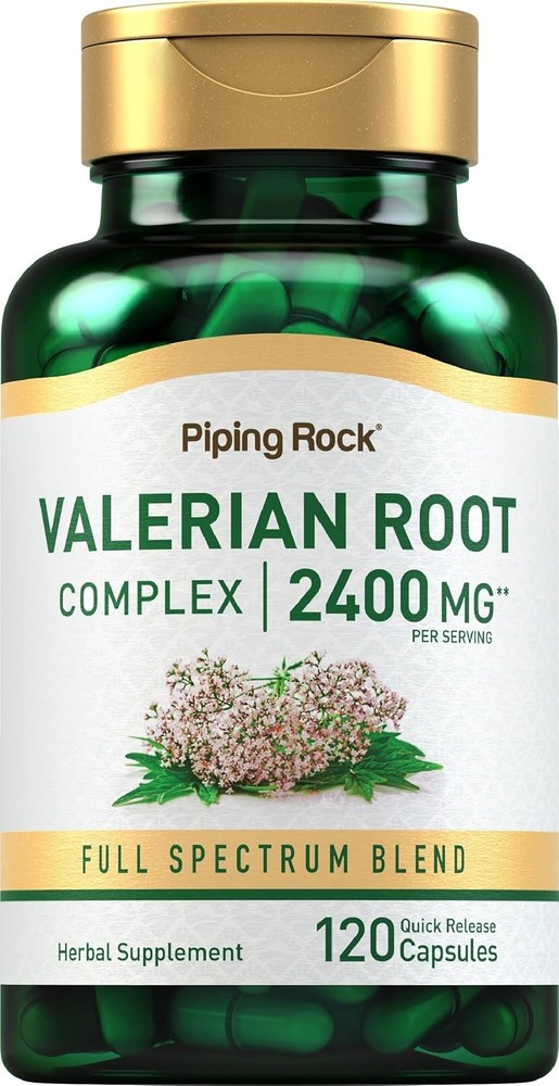 Piping Rock Valerian Root Capsules | 120 Count | Extract Supplement | Herbal