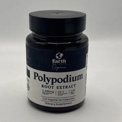 Earth Organic Polypodium Root Extract 120 Veg Capsules Exp 09/2027 NEW Sealed