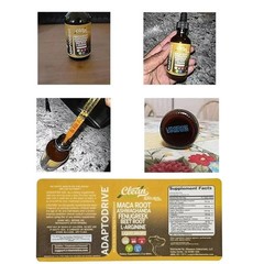 Organic Maca Root Liquid Drops Ashwagandha Fenugreek Beet Root and L-Arginine