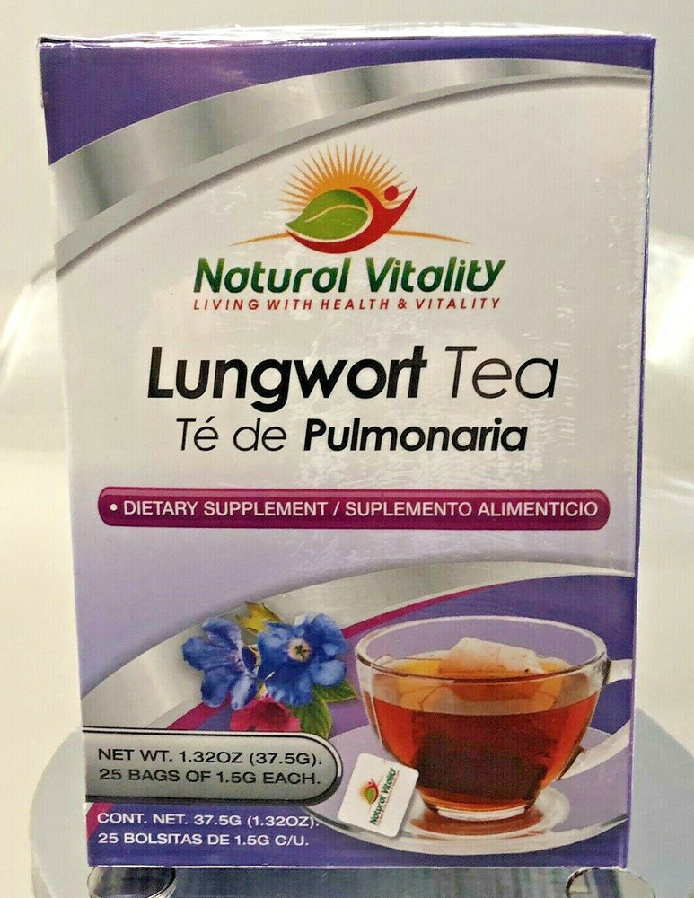 New Lungwort Filtered PulmonariaTea Filtrado Te 25 bags Remedio Pulmonar