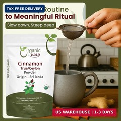 Organic Way True Ceylon Cinnamon Powder – Origin – Sri Lanka (4 Ounce) | Cinnamo